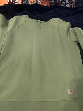 Carhartt Celery Green Crewneck Pullover Sweatshirt